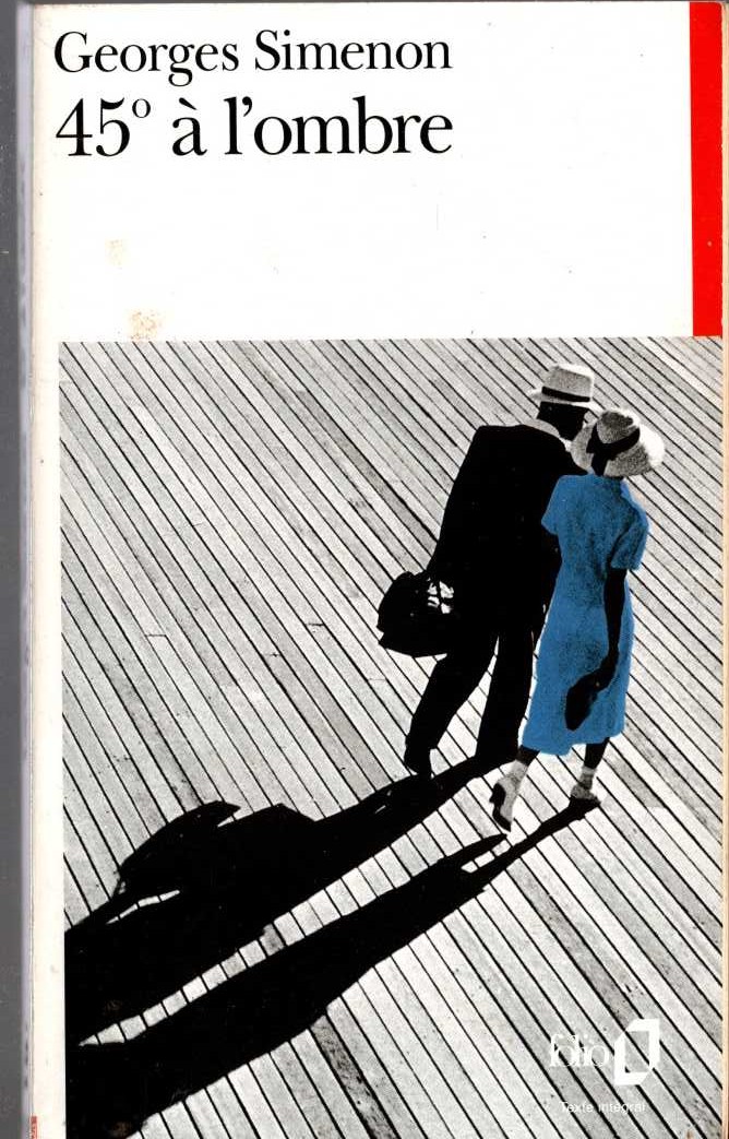 (Georges Simenon books with French text) 45 A L'OMBRE front book cover image