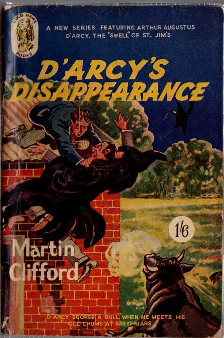 Martin Clifford  D'ARCY'S DISAPPEARANCE front book cover image