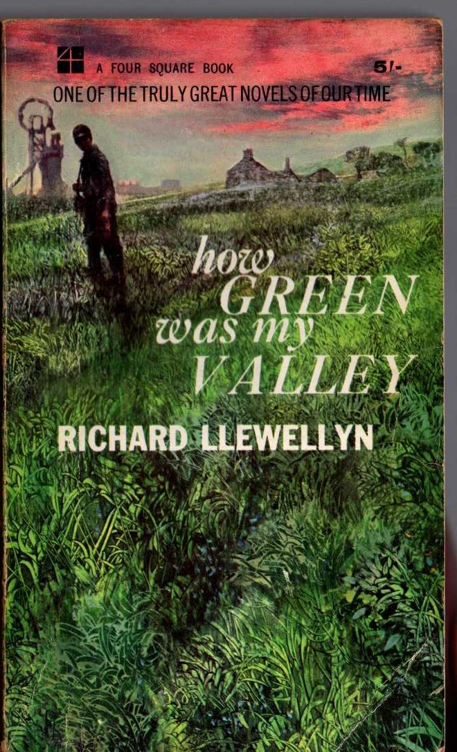 Richard Llewellyn  HOW GREEN WAS MY VALLEY front book cover image