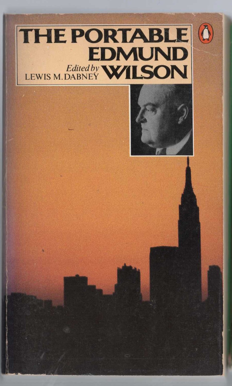 Lewis M. Dabney (edits) THE PORTABLE EDMUND WILSON front book cover image
