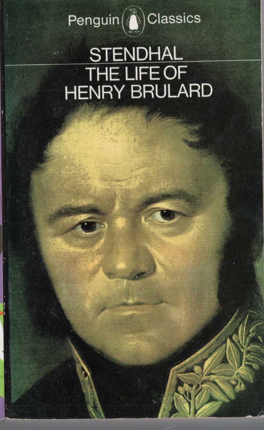 Stendhal   THE LIFE OF HENRY BRULARD front book cover image