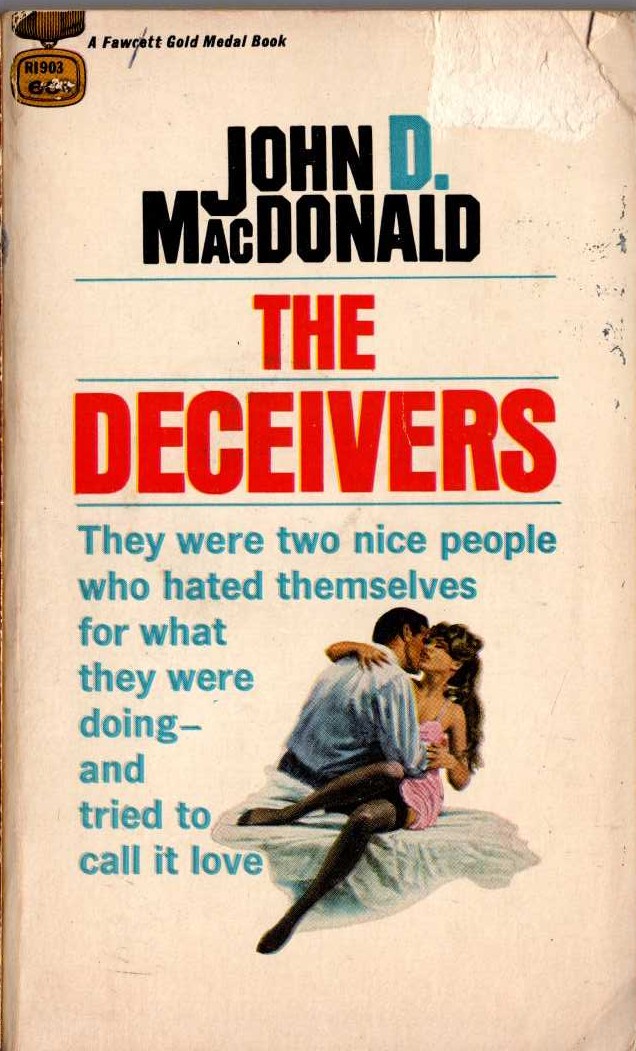 John D. MacDonald  THE DECEIVERS front book cover image