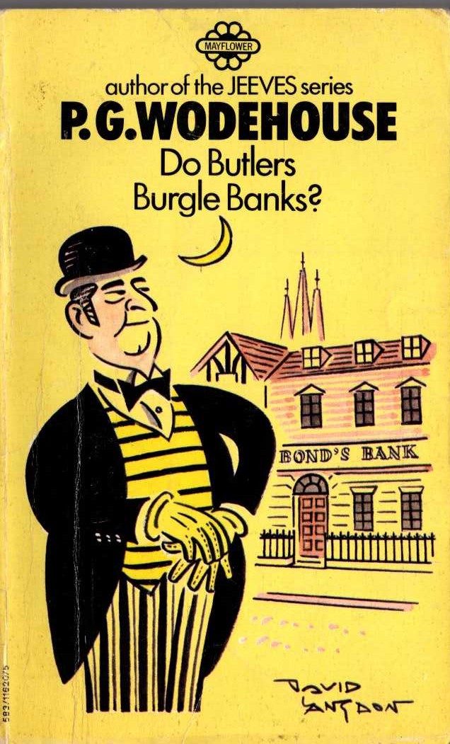 P.G. Wodehouse  DO BUTLERS BURGLE BANKS? front book cover image