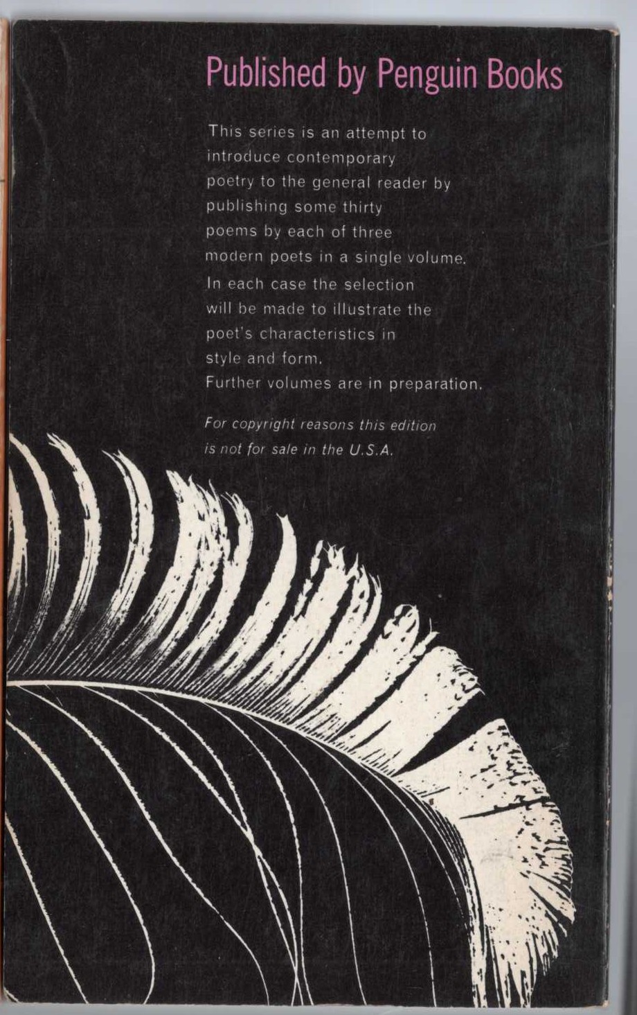 PENGUIN MODERN POETS 2 magnified rear book cover image