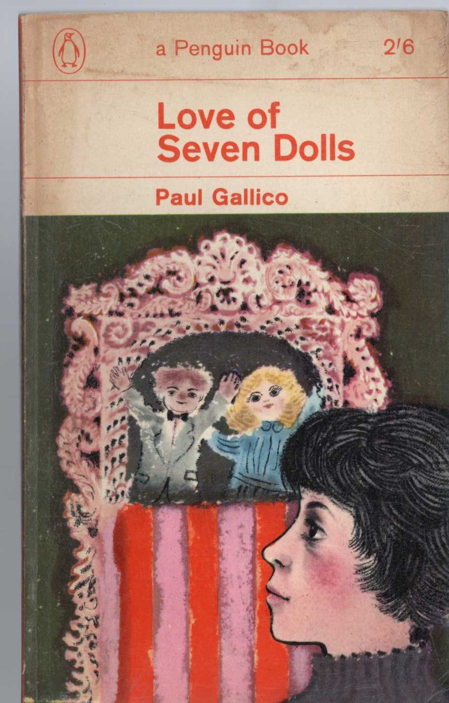 Paul Gallico  LOVE OF SEVEN DOLLS front book cover image