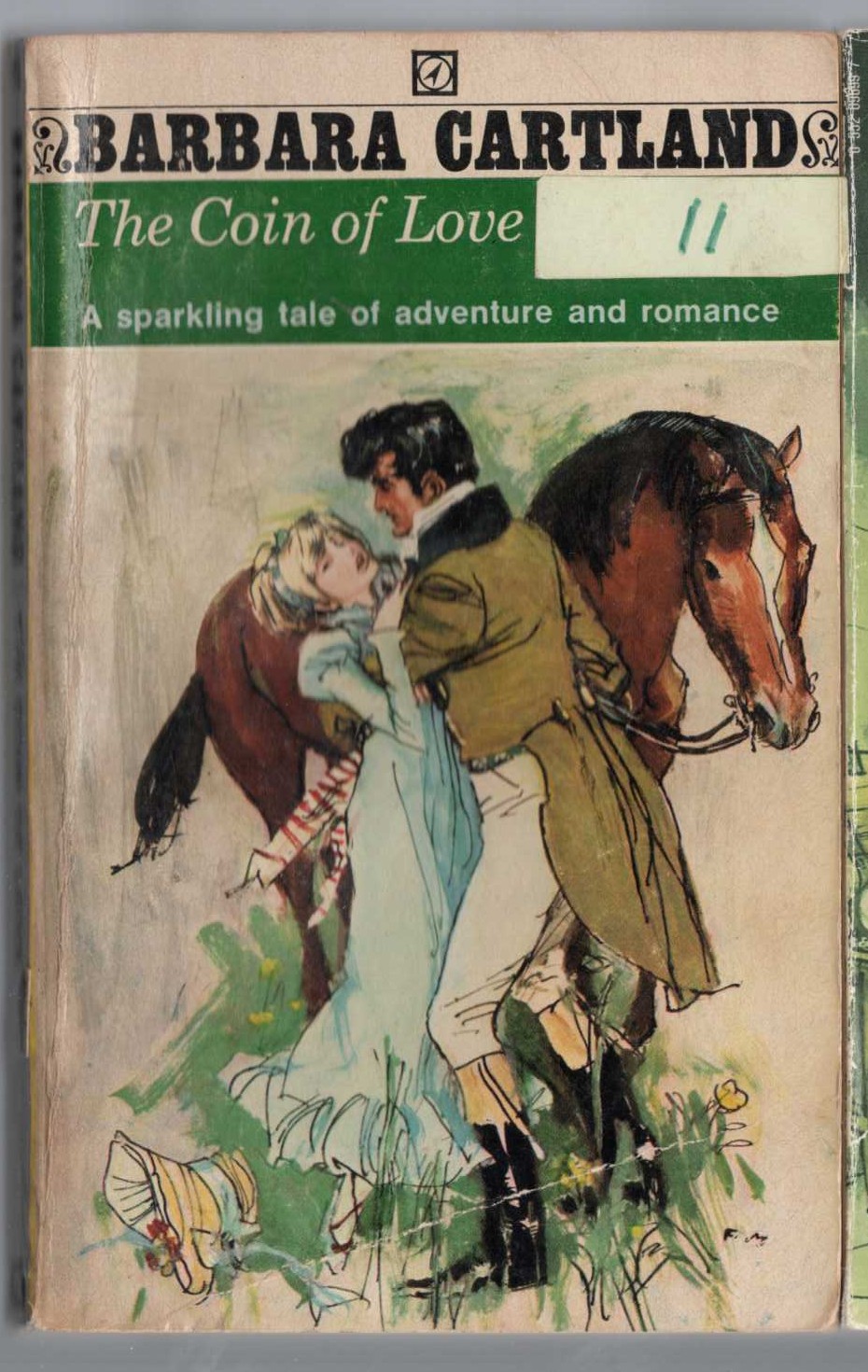 Barbara Cartland  THE COIN OF LOVE front book cover image