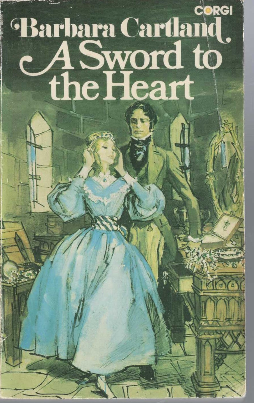 Barbara Cartland  A SWORD TO THE HEART front book cover image