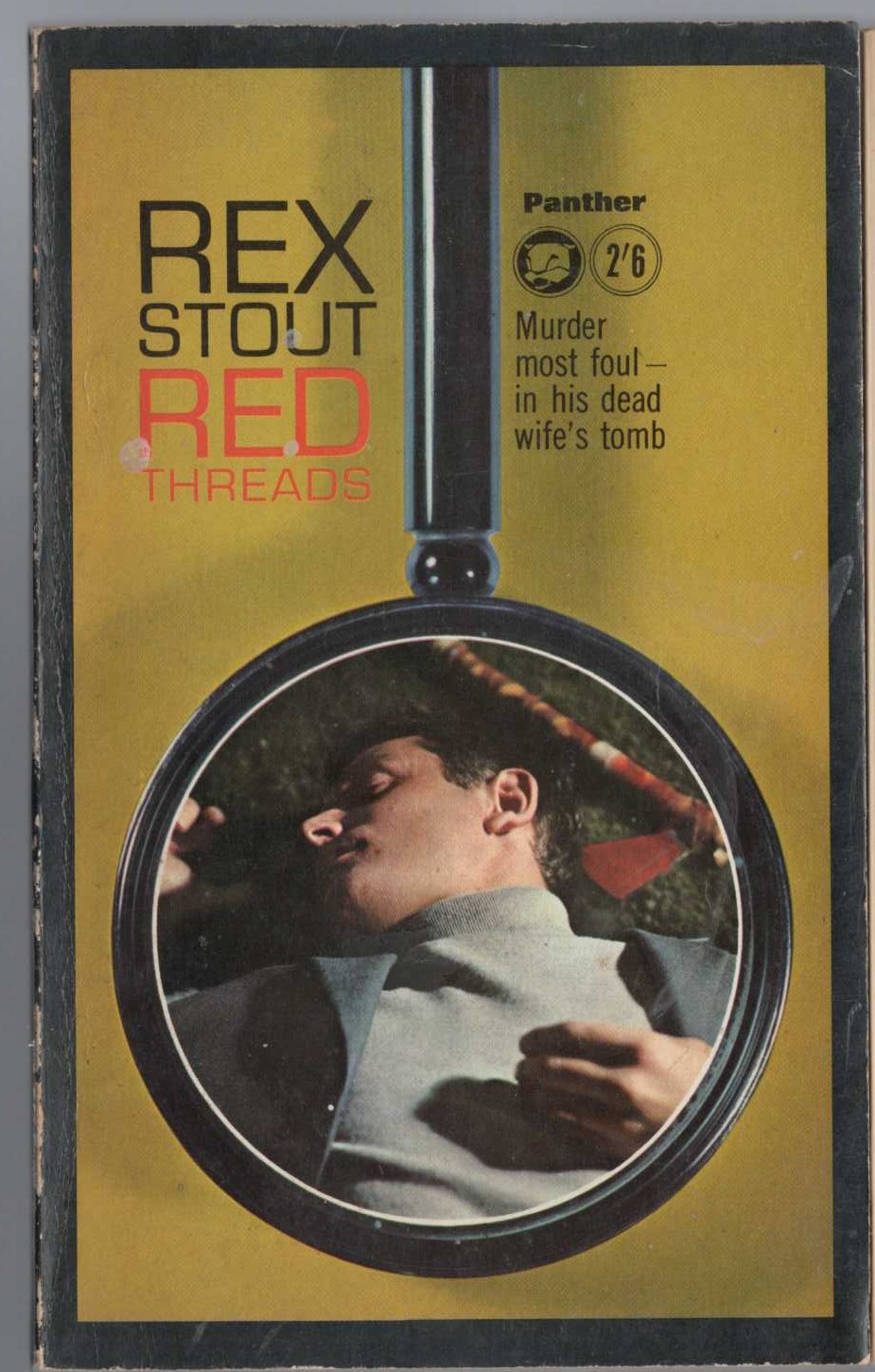 Rex Stout  RED THREADS front book cover image