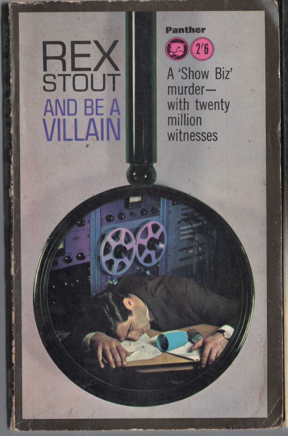 Rex Stout  AND BE A VILLAIN front book cover image