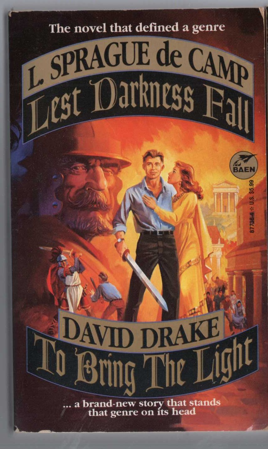 L.Sprague de Camp  LEST DARKNESS FALL front book cover image