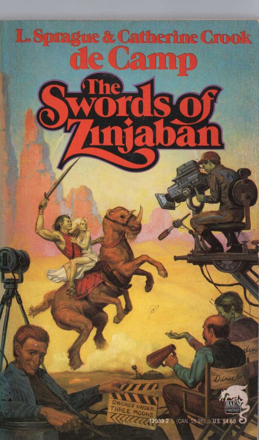 L.Sprague de Camp  THE SWORDS OF ZINJABAN front book cover image