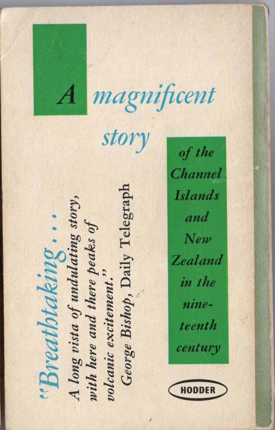 Elizabeth Goudge  GREEN DOLPHIN COUNTRY magnified rear book cover image