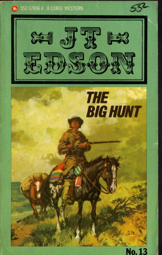 J.T. Edson  THE BIG HUNT front book cover image