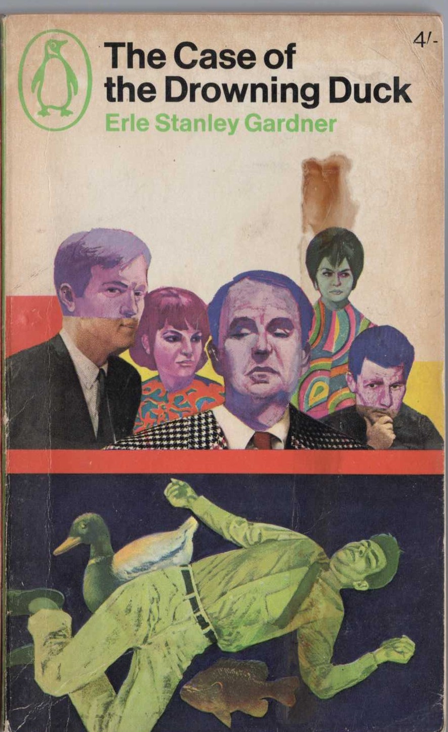 Erle Stanley Gardner  THE CASE OF THE DROWNING DUCK front book cover image