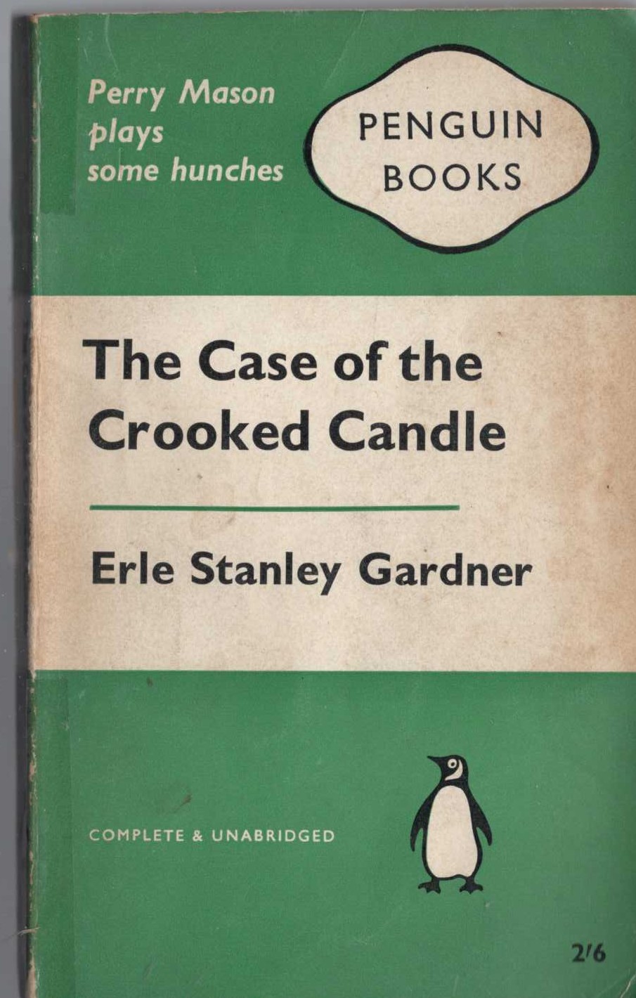 Erle Stanley Gardner  THE CASE OF THE CROOKED CANDLE front book cover image