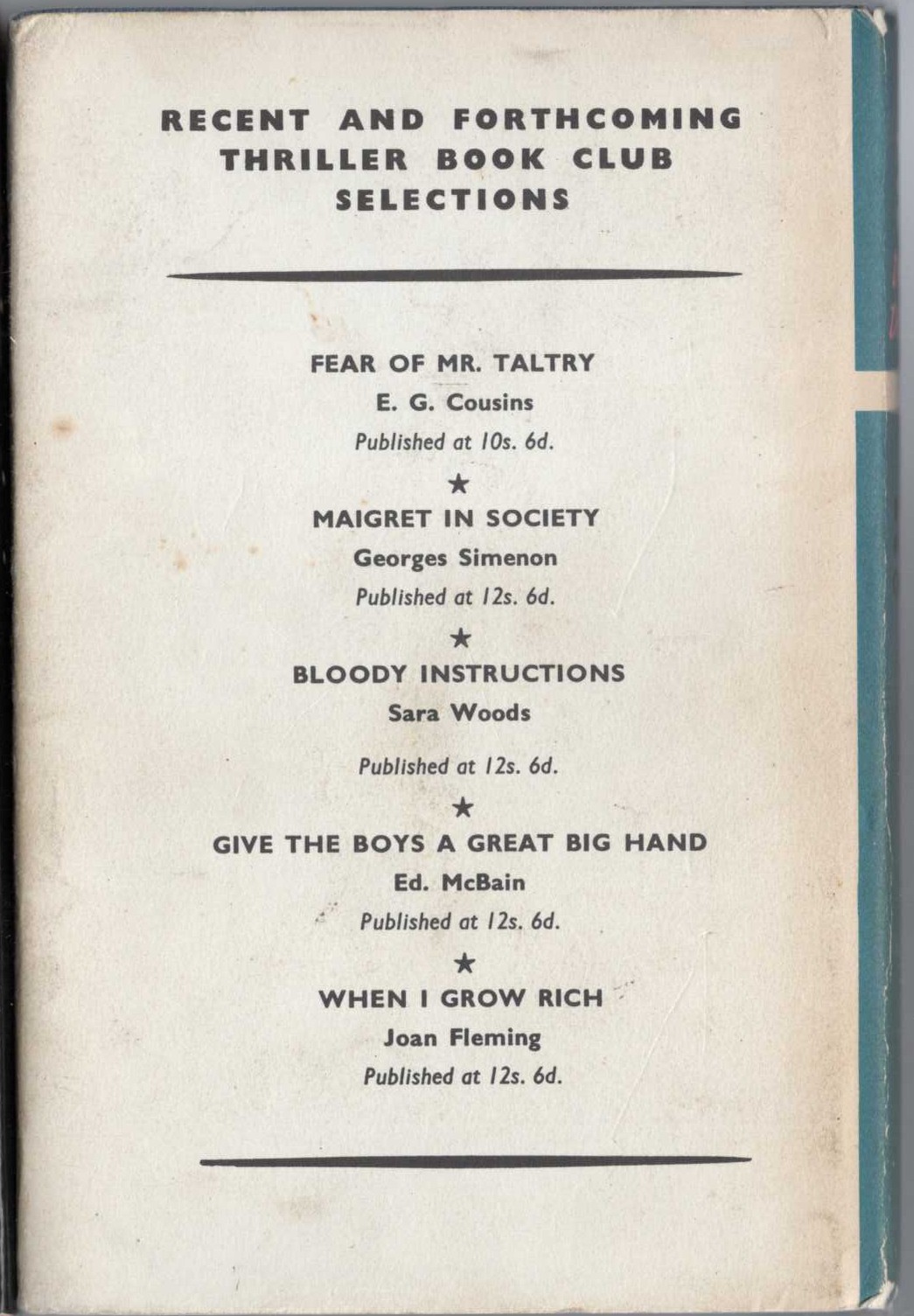 THE CASE OF THE DEMURE DEFENDANT magnified rear book cover image