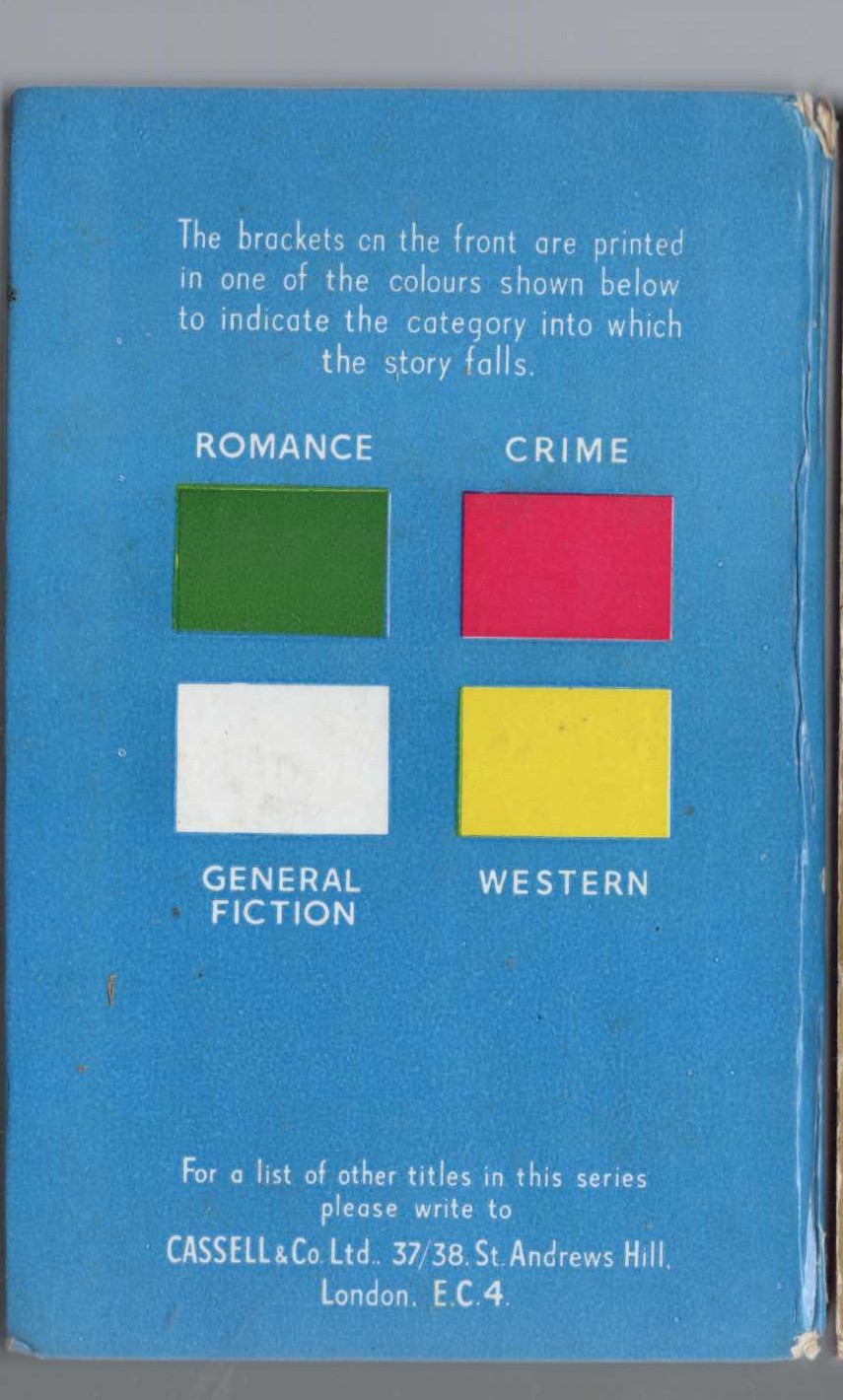 THE CASE OF THE BURIED CLOCK magnified rear book cover image