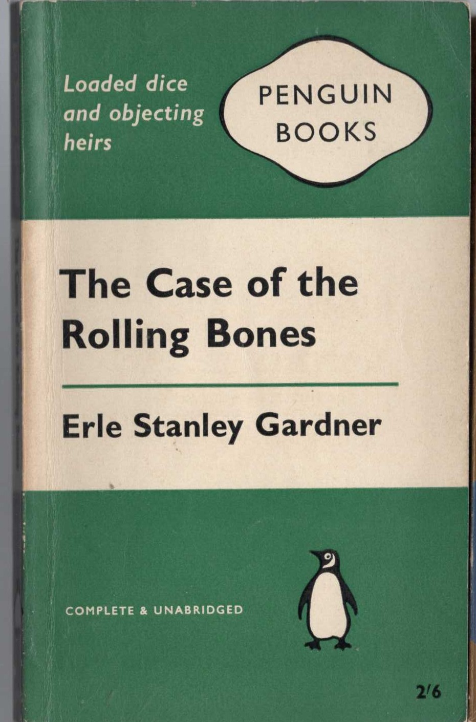 Erle Stanley Gardner  THE CASE OF THE ROLLING BONES front book cover image