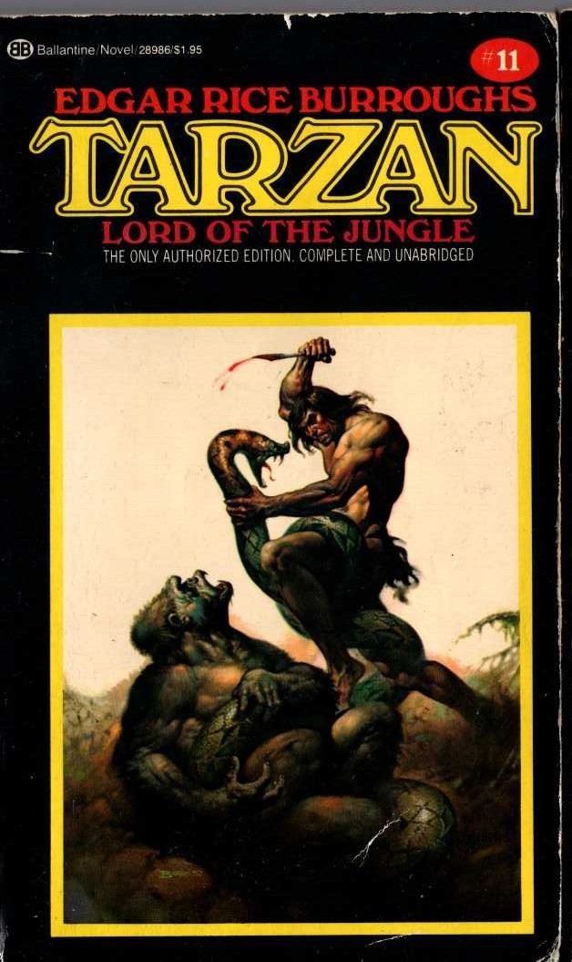 Edgar Rice Burroughs  TARZAN, LORD OF THE JUNGLE front book cover image