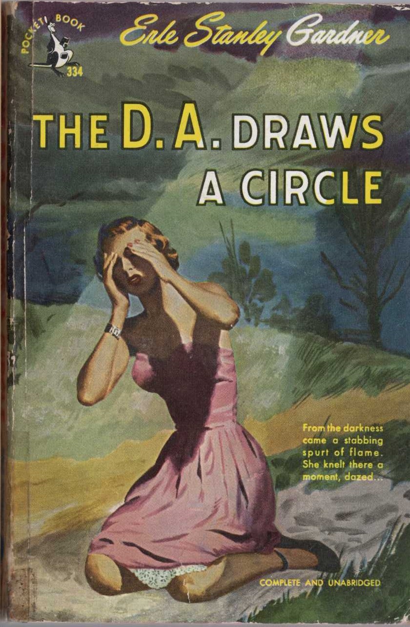 Erle Stanley Gardner  THE D.A. DRAWS A CIRCLE front book cover image