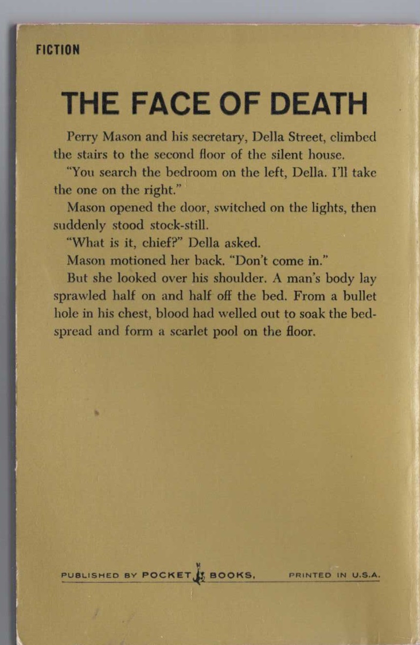 Erle Stanley Gardner  THE CASE OF THE EMPTY TIN magnified rear book cover image