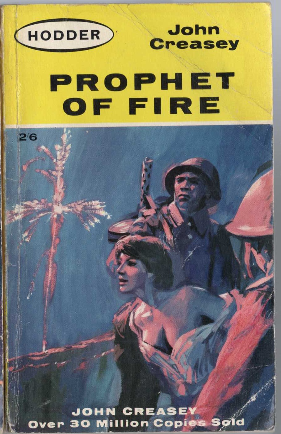 John Creasey  PROPHET OF FIRE front book cover image