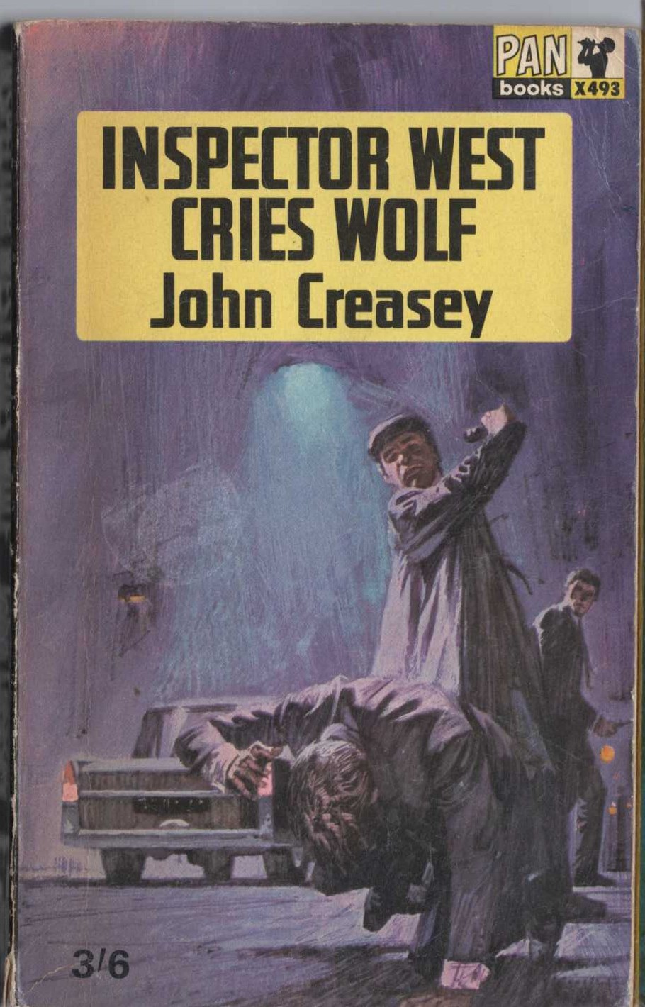 John Creasey  INSPECTOR WEST CRIES WOLF front book cover image