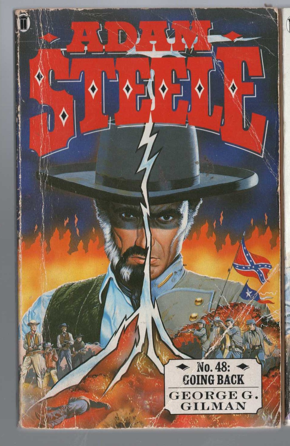 George G. Gilman  ADAM STEELE 48: GOING BACK front book cover image