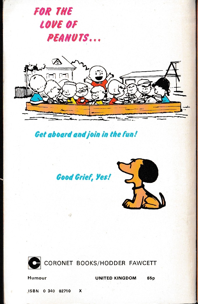 Charles M. Schulz  FOR THE LOVE OF PEANUTS! magnified rear book cover image