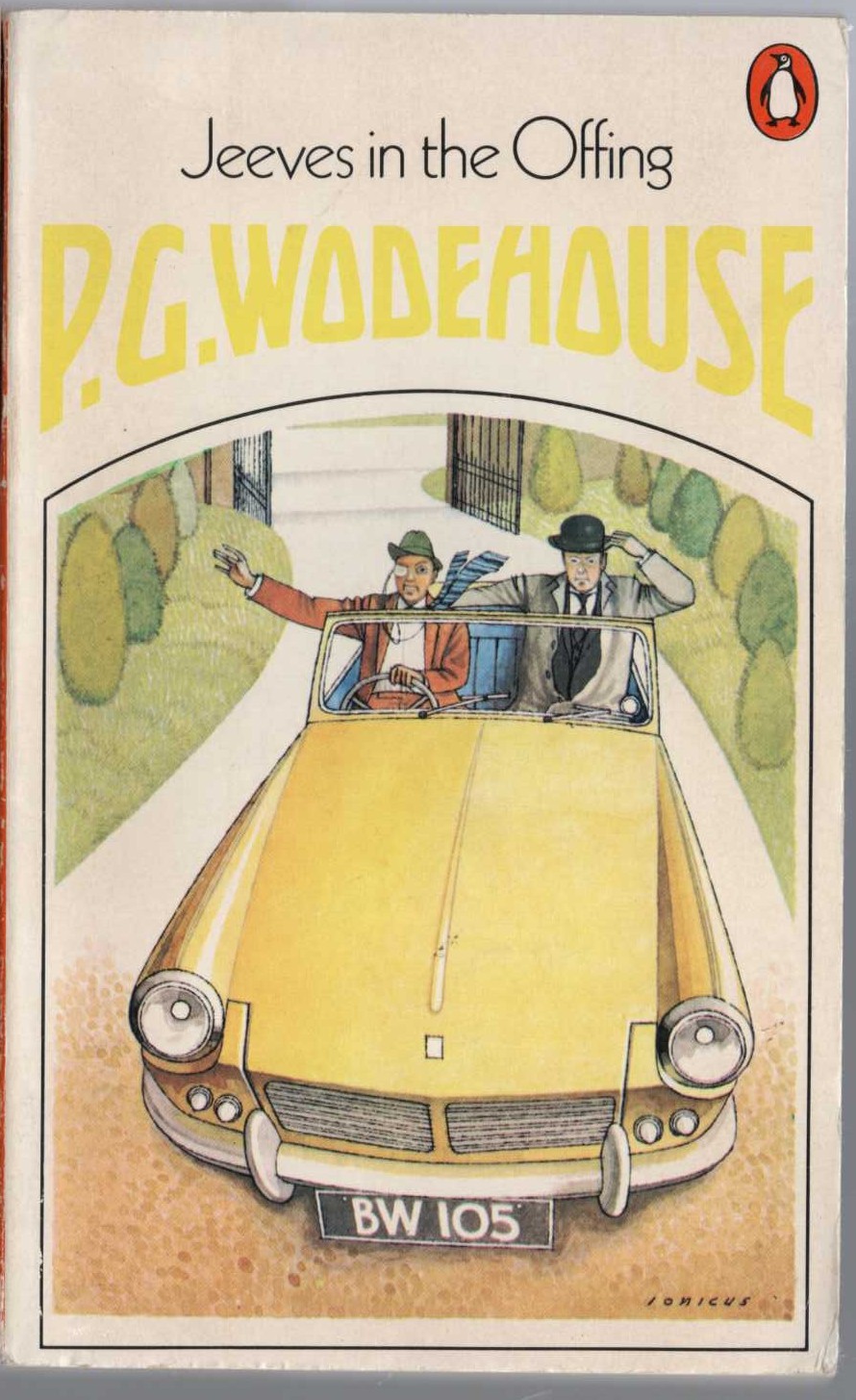 P.G. Wodehouse  JEEVES IN THE OFFING front book cover image