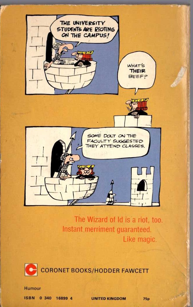 Johnny Hart  REMEMBER THE GOLDEN RULE magnified rear book cover image
