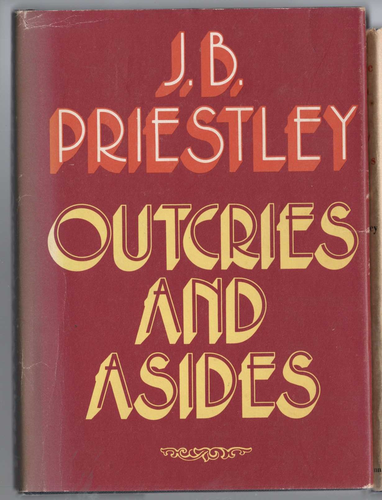 OUTCRIES AND ASIDES front book cover image