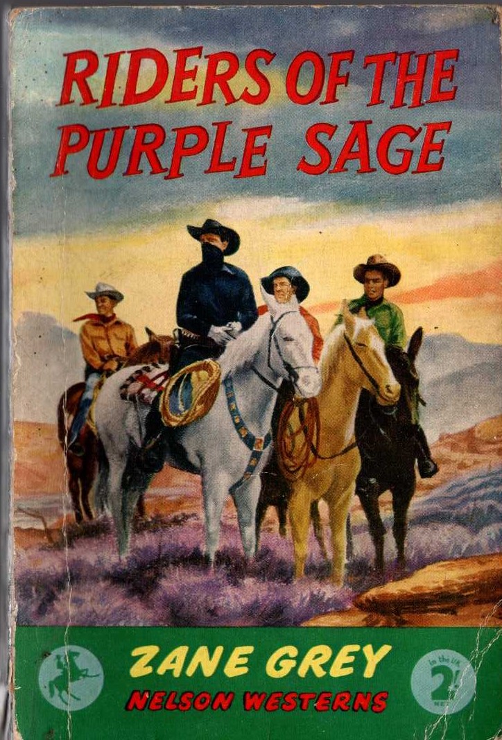 Zane Grey  RIDERS OF THE PURPLE SAGE front book cover image