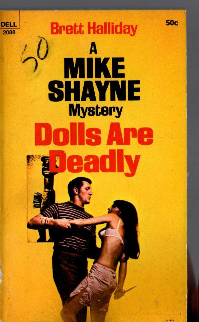 Brett Halliday  DOLLS ARE DEADLY front book cover image