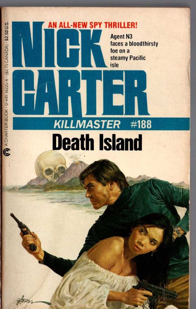 Nick Carter  DEATH ISLAND front book cover image