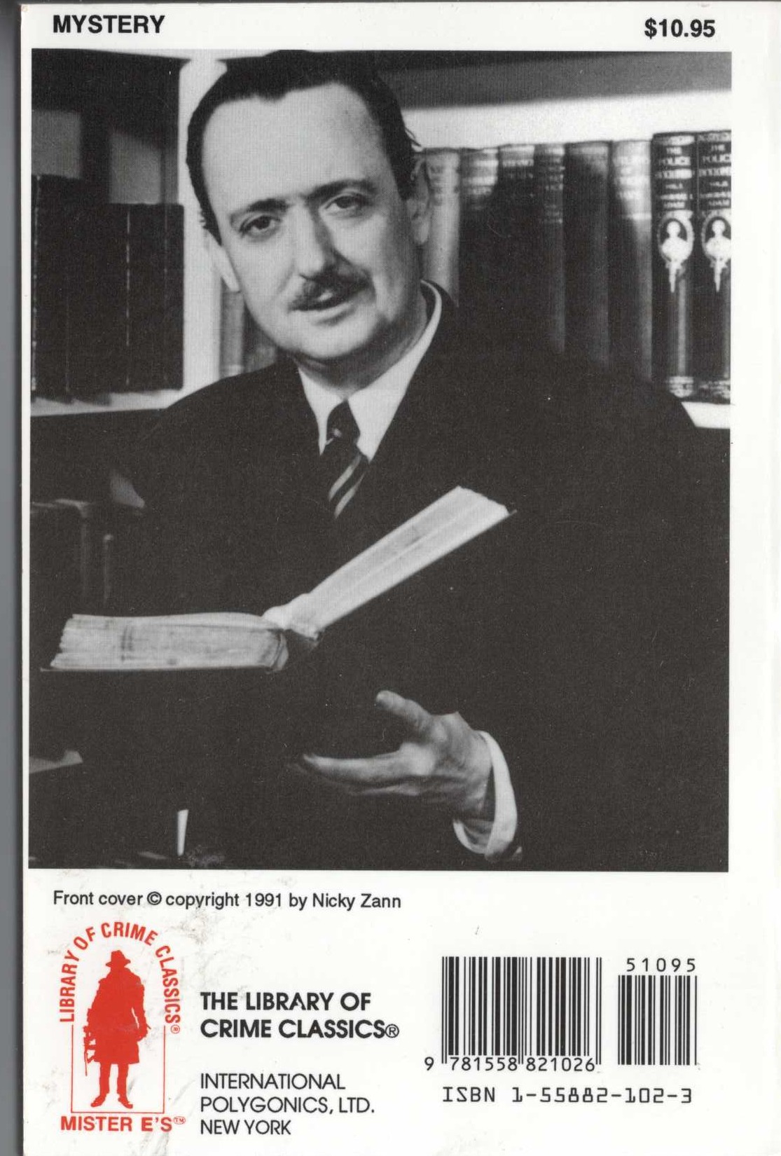 John Dickson Carr  THE DOOR TO DOOM and other detections magnified rear book cover image