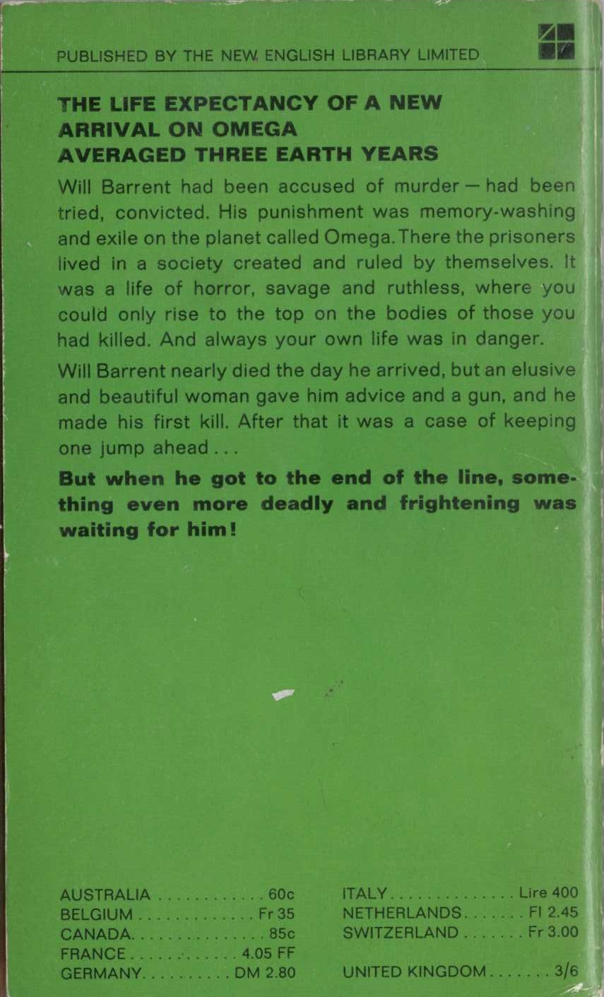 Robert Sheckley  THE STATUS CIVILIZATION magnified rear book cover image