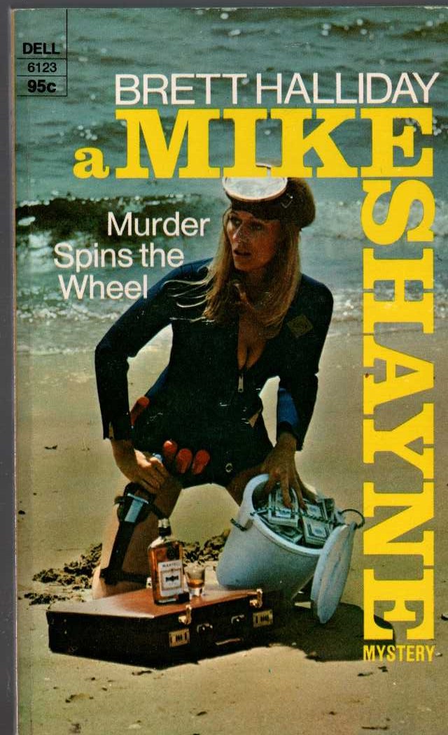 Brett Halliday  MURDER SPINS THE WHEEL front book cover image