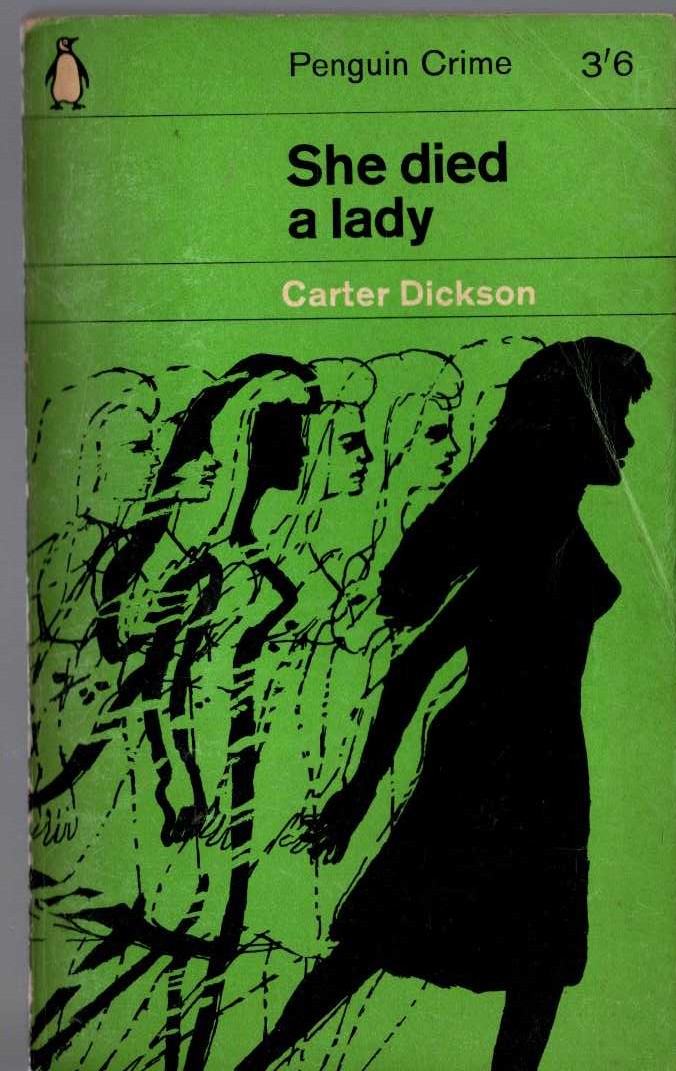 Carter Dickson  SHE DIED A LADY front book cover image
