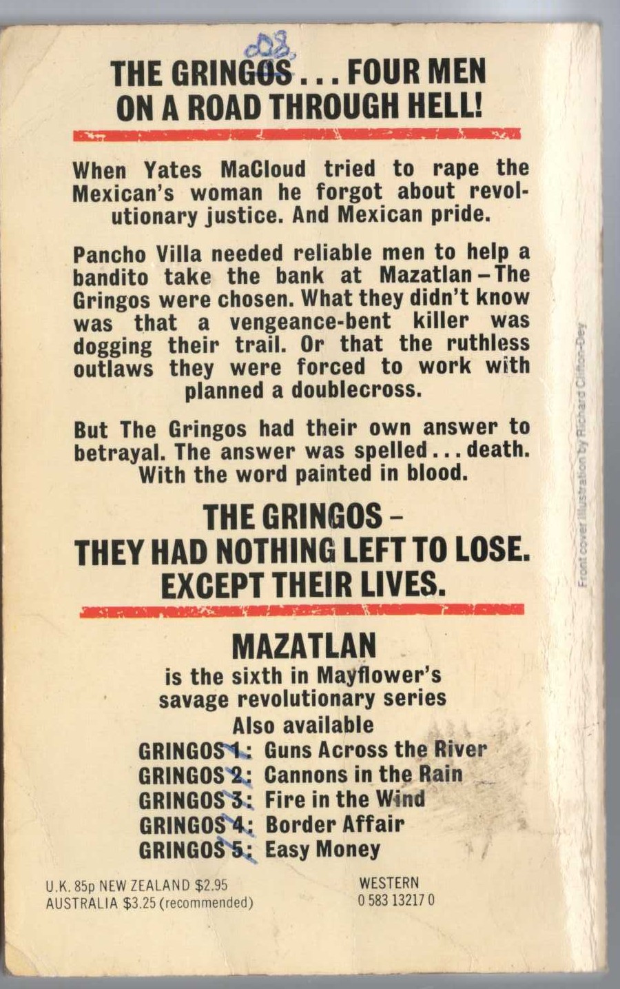 J.D. Sandon  GRINGOS 6: MAZATLAN magnified rear book cover image