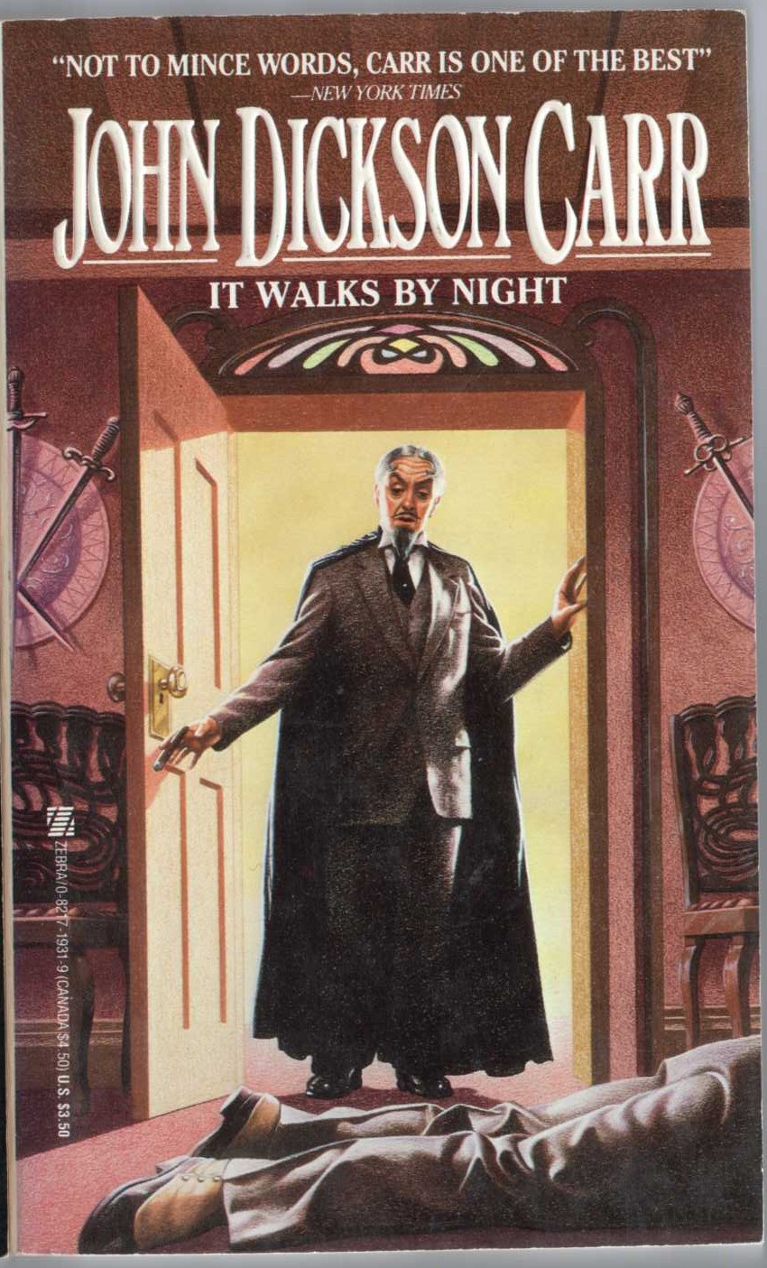 John Dickson Carr  IT WALKS BY NIGHT front book cover image