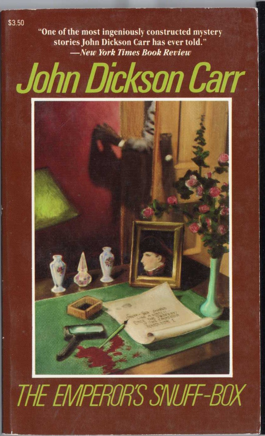 John Dickson Carr  THE EMPEROR'S SNUFF-BOX front book cover image