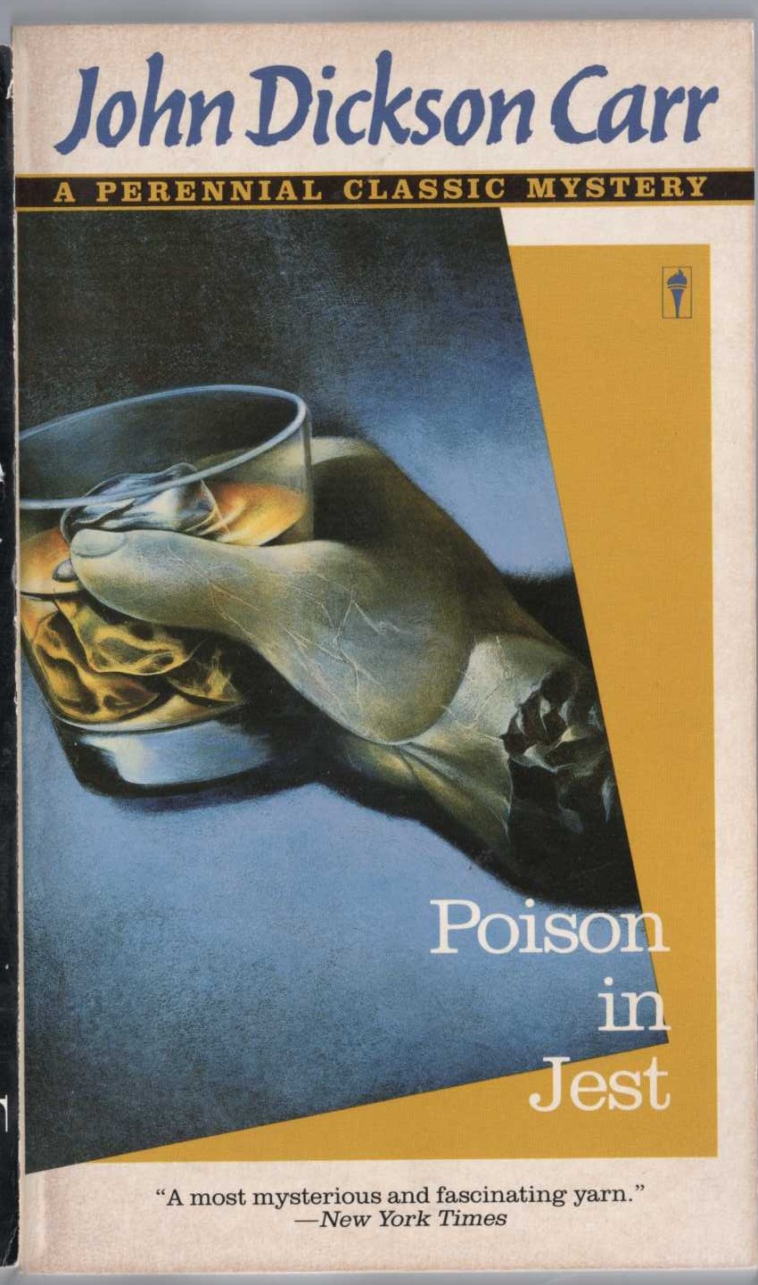 John Dickson Carr  POISON IN JEST front book cover image