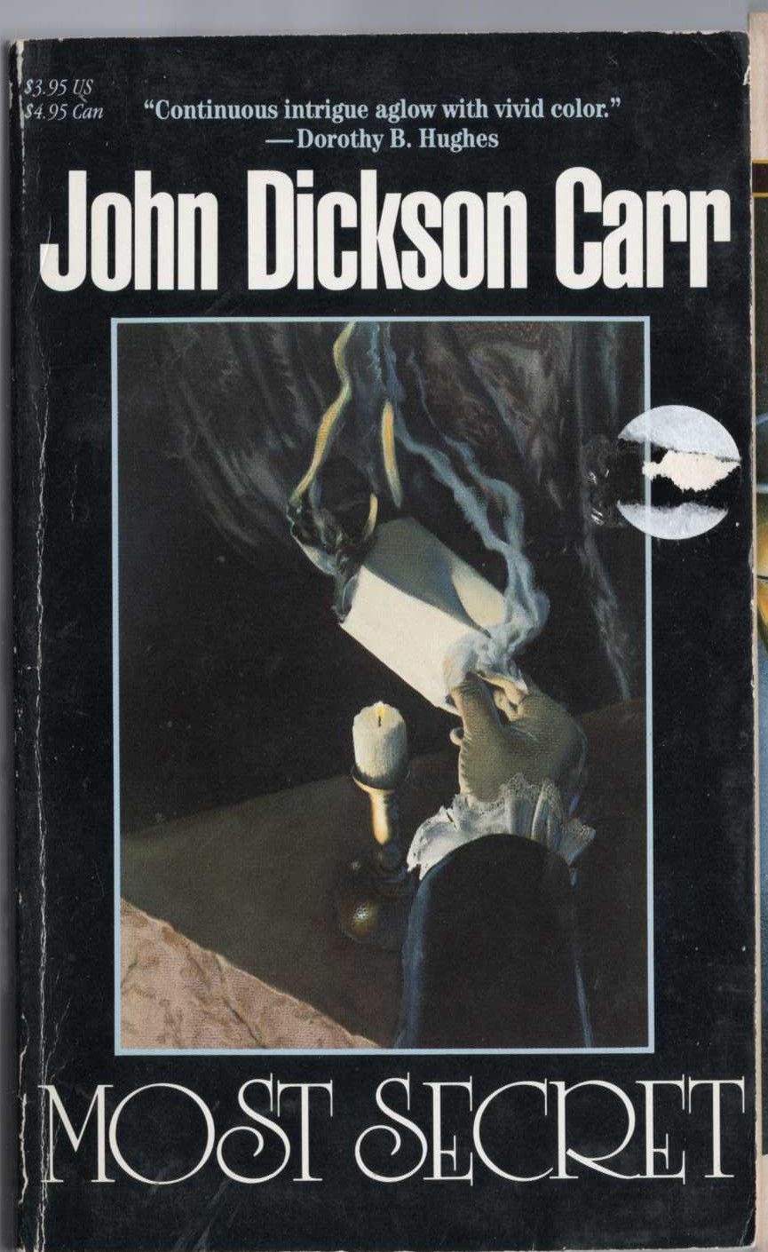 John Dickson Carr  MOST SECRET front book cover image