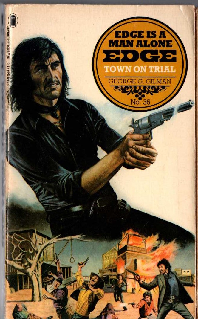 George G. Gilman  EDGE 36: TOWN ON TRIAL front book cover image