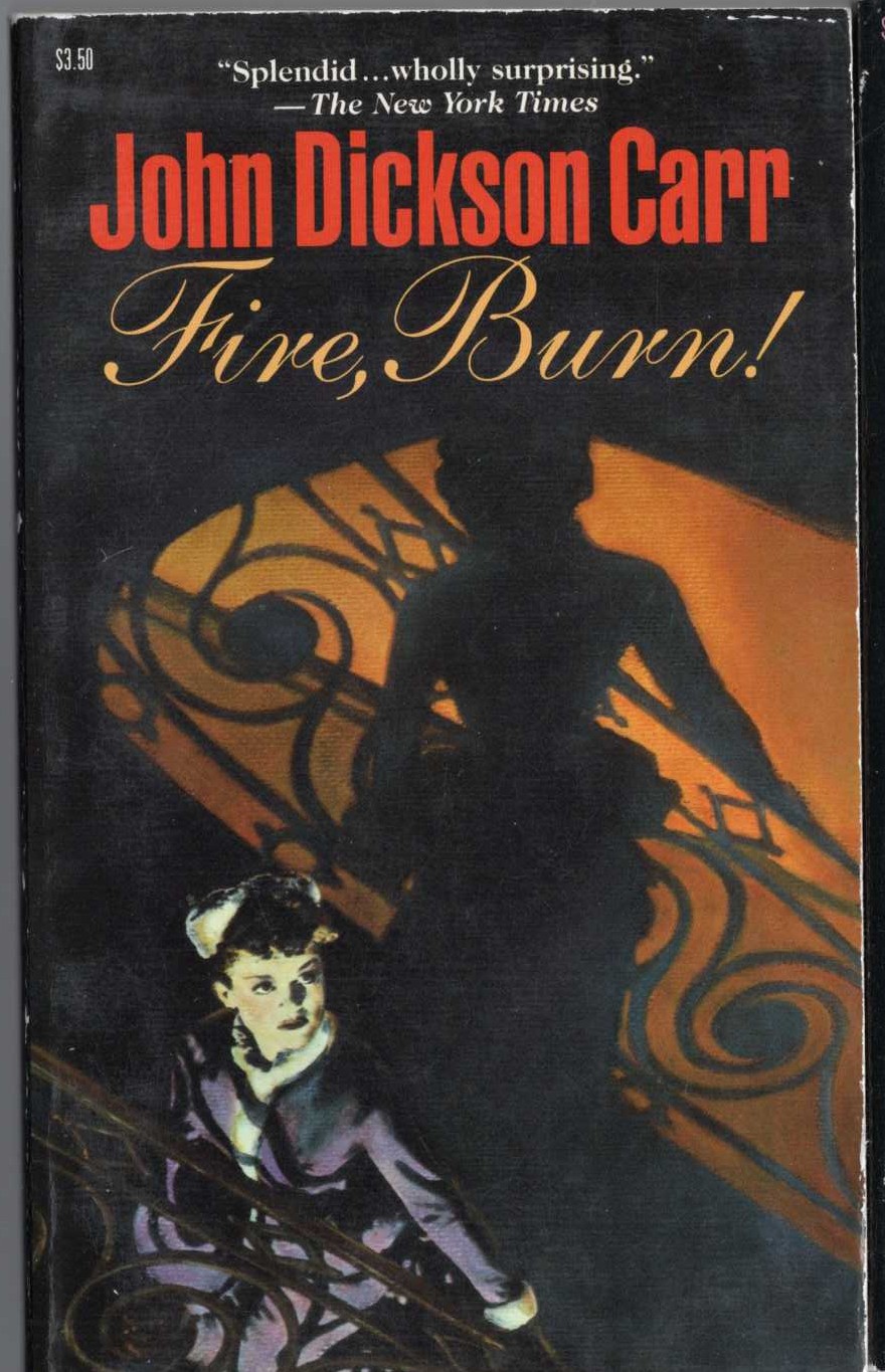 John Dickson Carr  FIRE, BURN! front book cover image