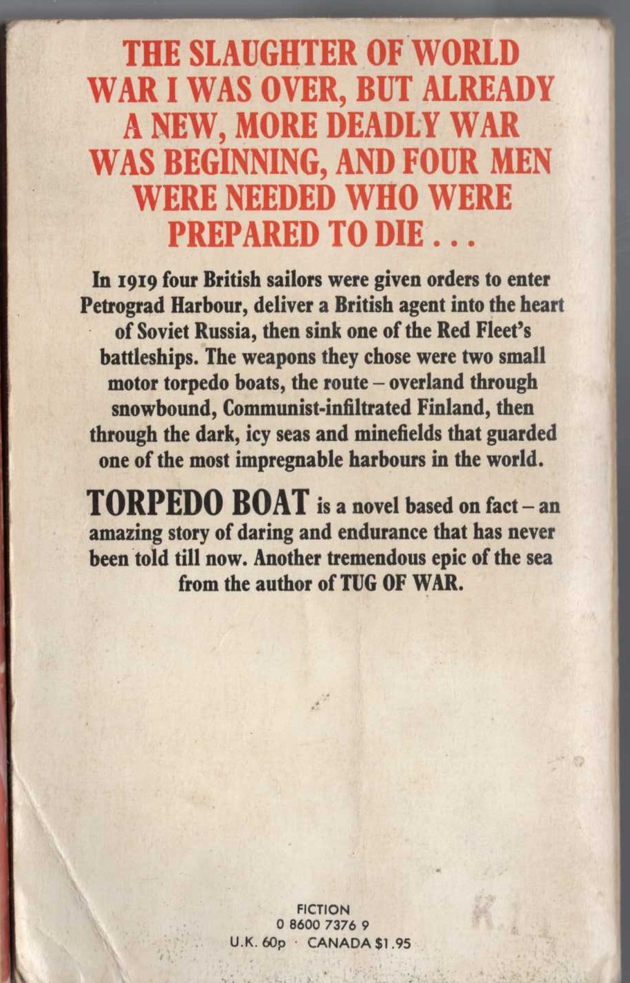 Duncan Harding  TORPEDO BOAT magnified rear book cover image