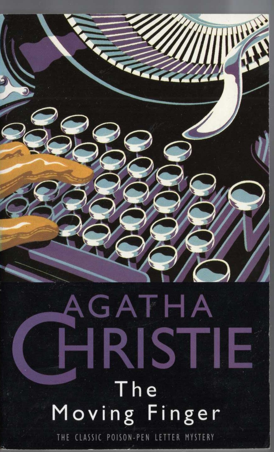 Agatha Christie  THE MOVING FINGER front book cover image