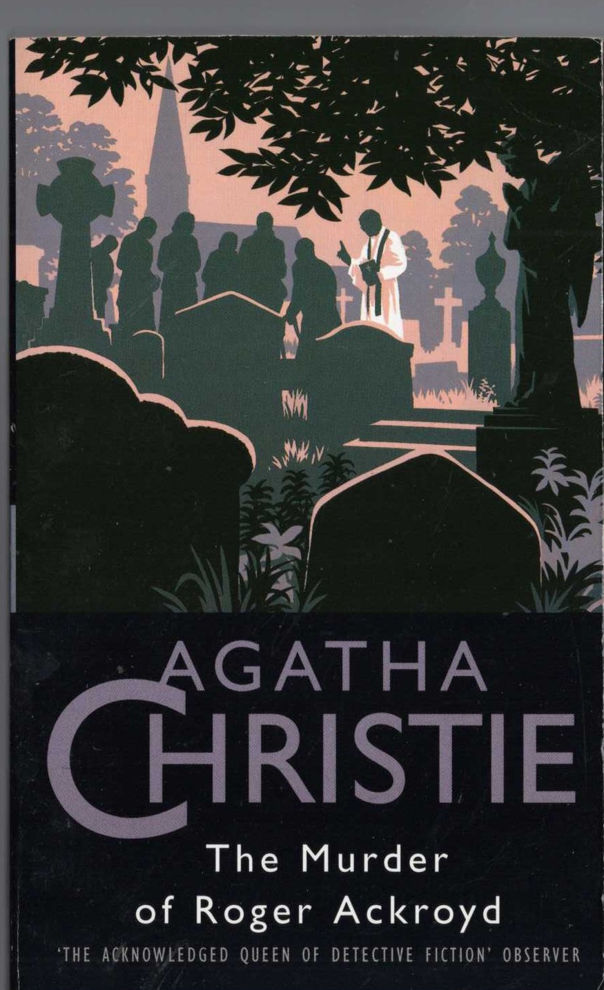 Agatha Christie  THE MURDER OF ROGER ACKROYD front book cover image