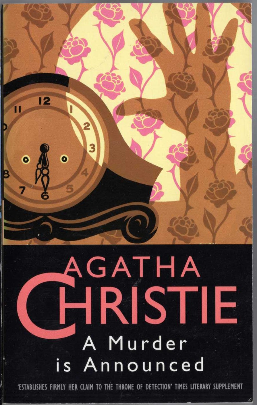 Agatha Christie  A MURDER IS ANNOUNCED front book cover image
